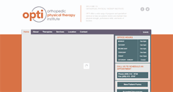 Desktop Screenshot of optiphysicaltherapy.com