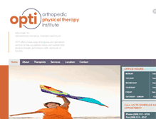 Tablet Screenshot of optiphysicaltherapy.com